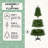 Unlit Artificial Christmas Tree With Plastic Stand