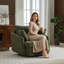 Chaise pivotante rembourrée avec 2 coussins latéraux -625362257