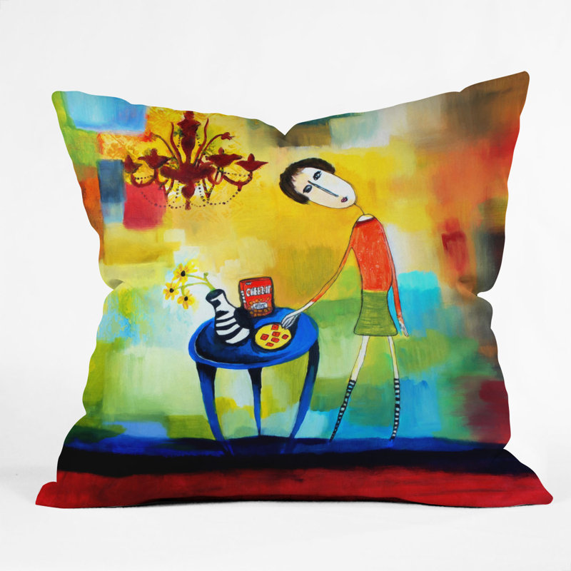 Cheeze It Thank You Throw Pillow, 16" x 16"