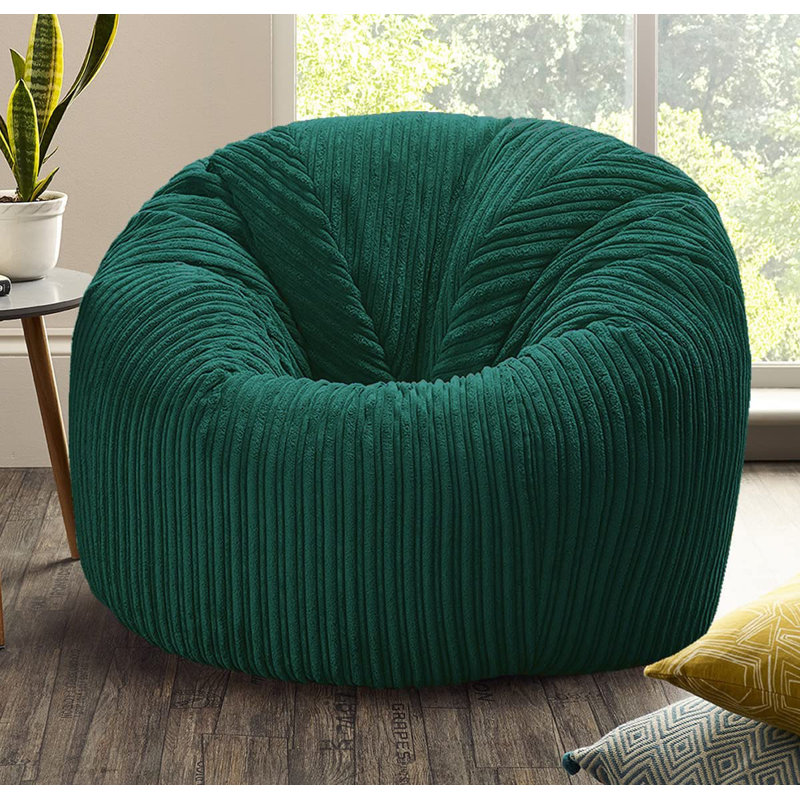 Cord Refillable Classic Bean Bag, Teal