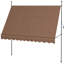 Auvent de porche, 118 po avec protection et support réglable pour patio, terrasse, fenêtre, porte, tissu autoportant, porte, café