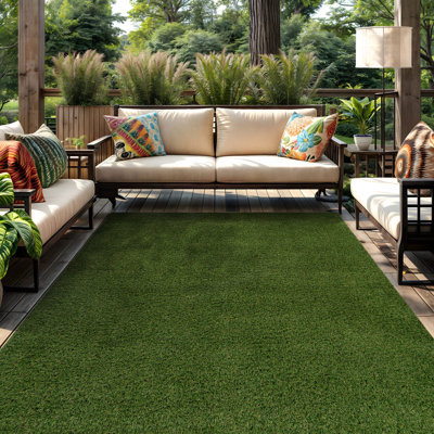 Indoor/Outdoor Artificial Grass Area Rug – Premium Extra-Dense Turf