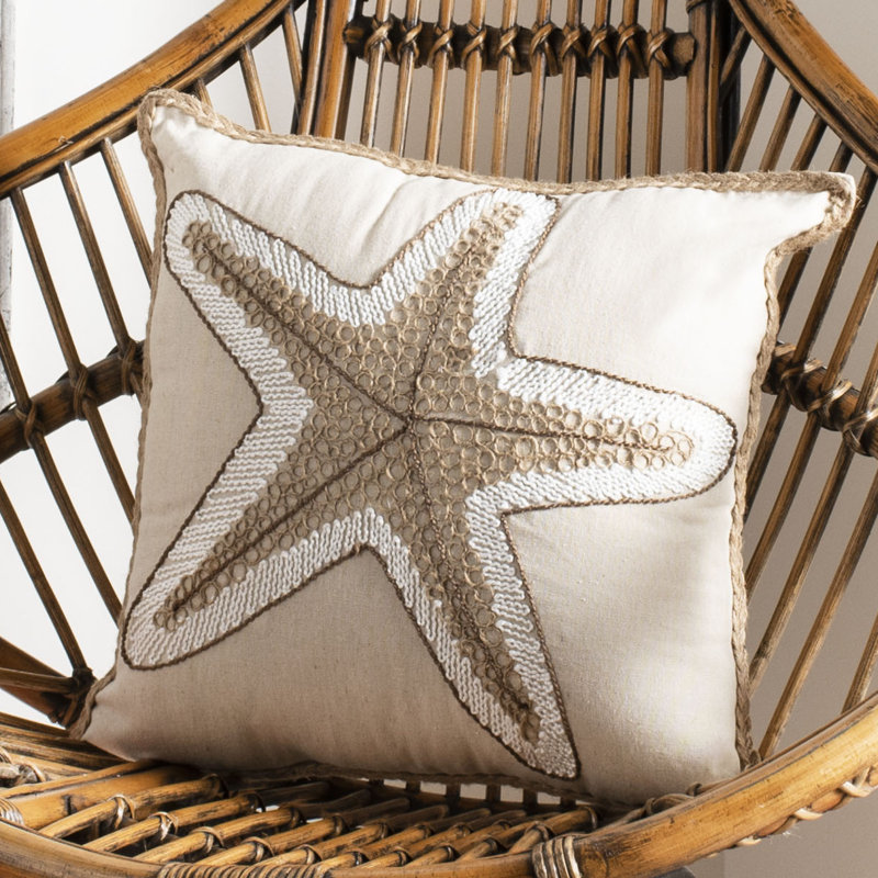 Hema Embroidered Cotton Reversible Throw Pillow