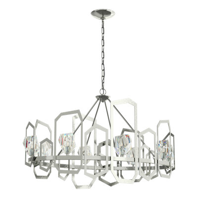 Gatsby 8 - Light Unique Wagon Wheel Chandelier