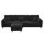 Canapé modulaire en L Cloud Chenille-1204943883
