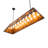 60" Long Buffalo At Lake Oblong Pendant