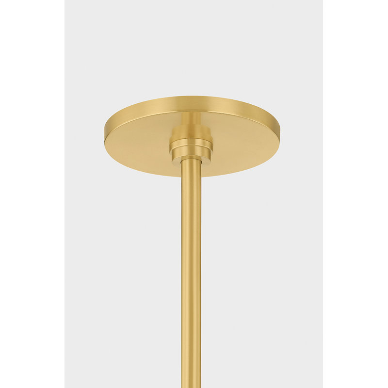 Harpswell Chandelier in Aged Brass, 12 Lights, 28.25" H x 25" W x 25" D