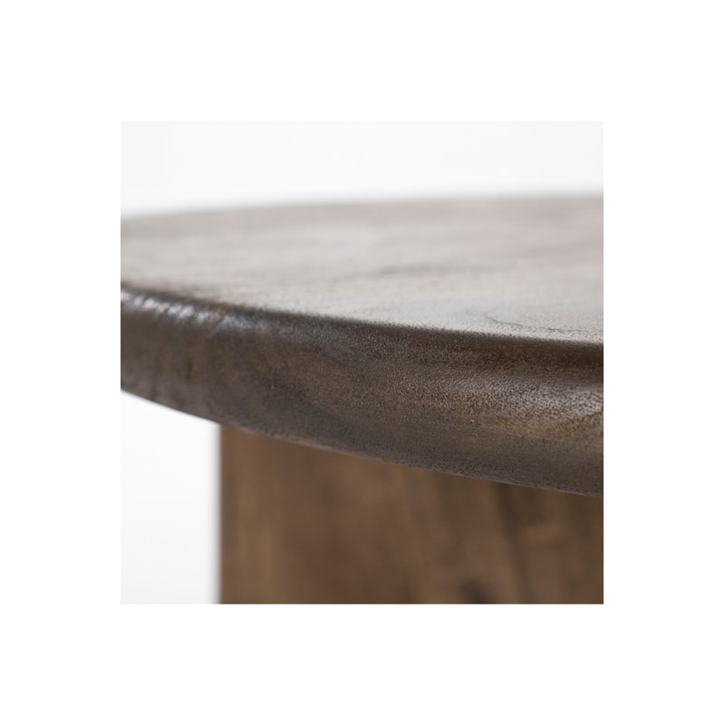 Solid Wood Coffee Table, Brown, 12" H x 32" L x 32" W 