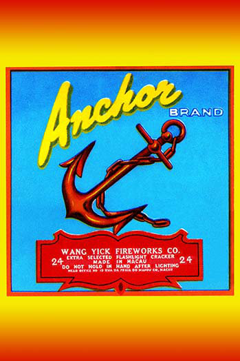 Feux d’artifice de marque d’ancrage-impression de publicités, H 66 po x l 44 po