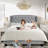Luxury Linen Upholstered Wingback Headboard – Modern - Adjustable Height - Button Tufting-49249269-49249268