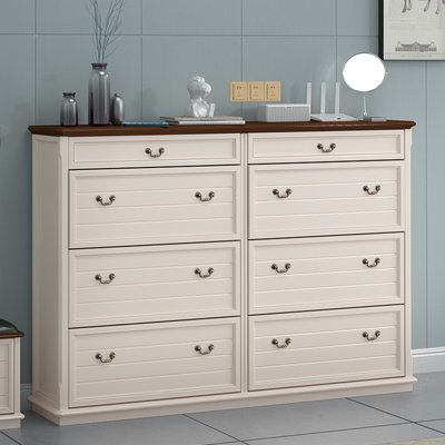 White Solid Wood Shoe Storage Bench