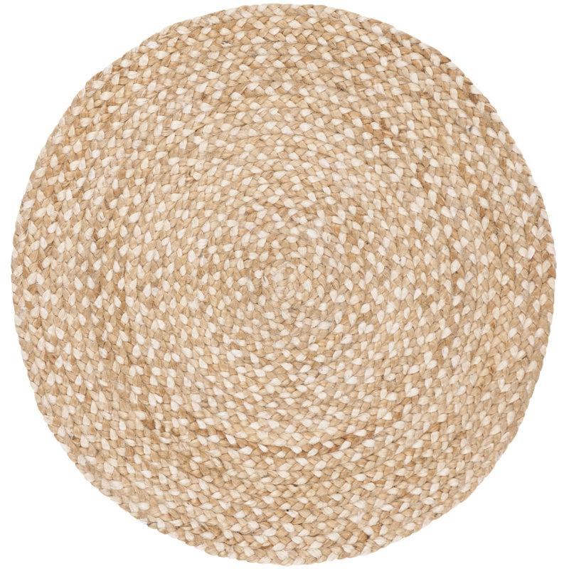 Bradon Hand Loomed Beige/Brown Rug, Round 305cm