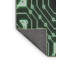 Tapis vert/noir à motifs-1073511005
