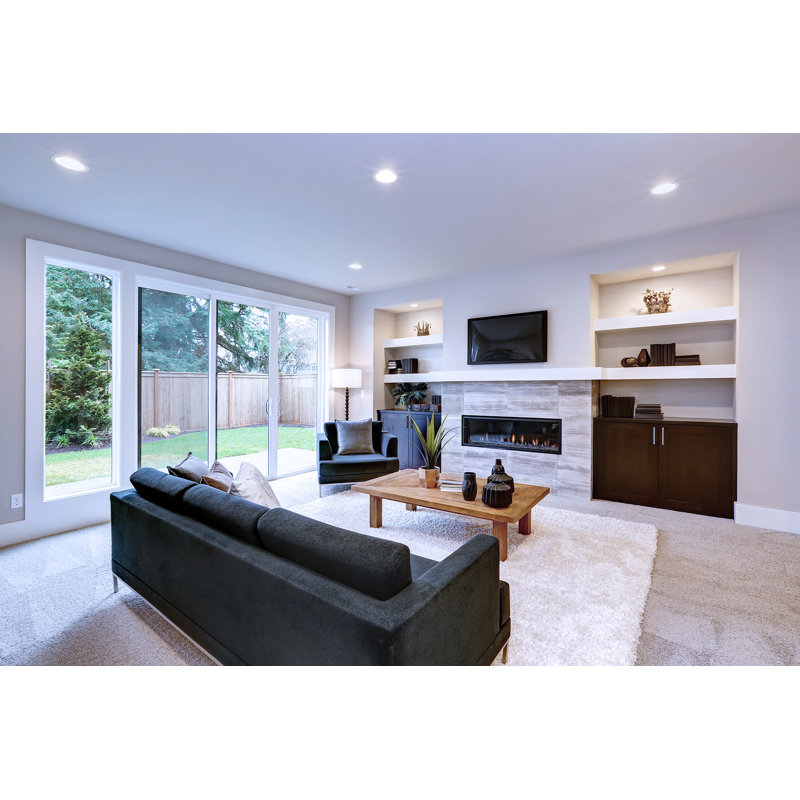 Matte White 6.75" Round LED Recessed Lighting Kit