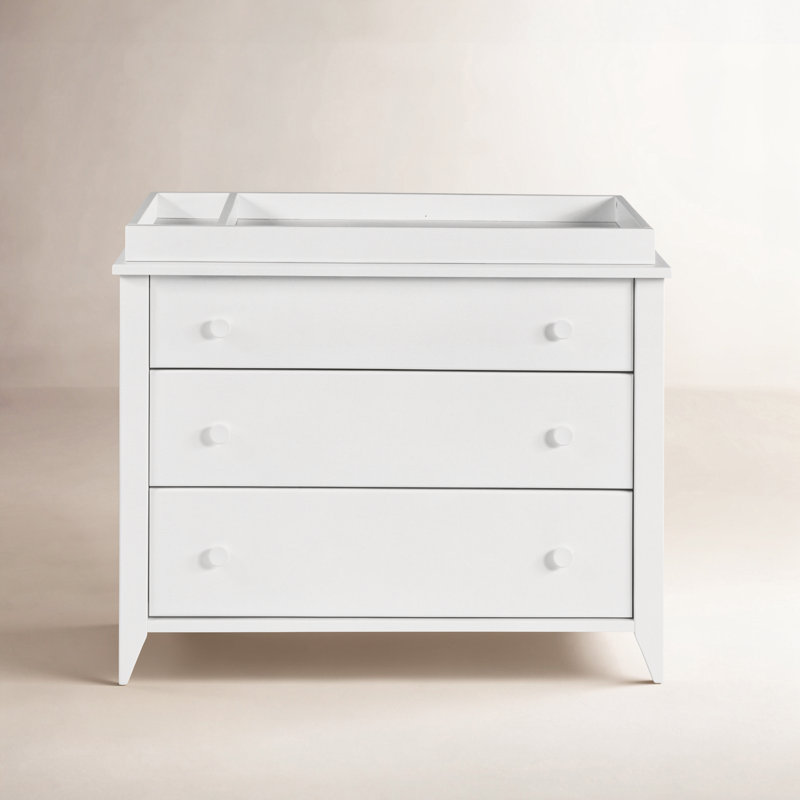 Sprout 3 Drawer Changer Dresser, White