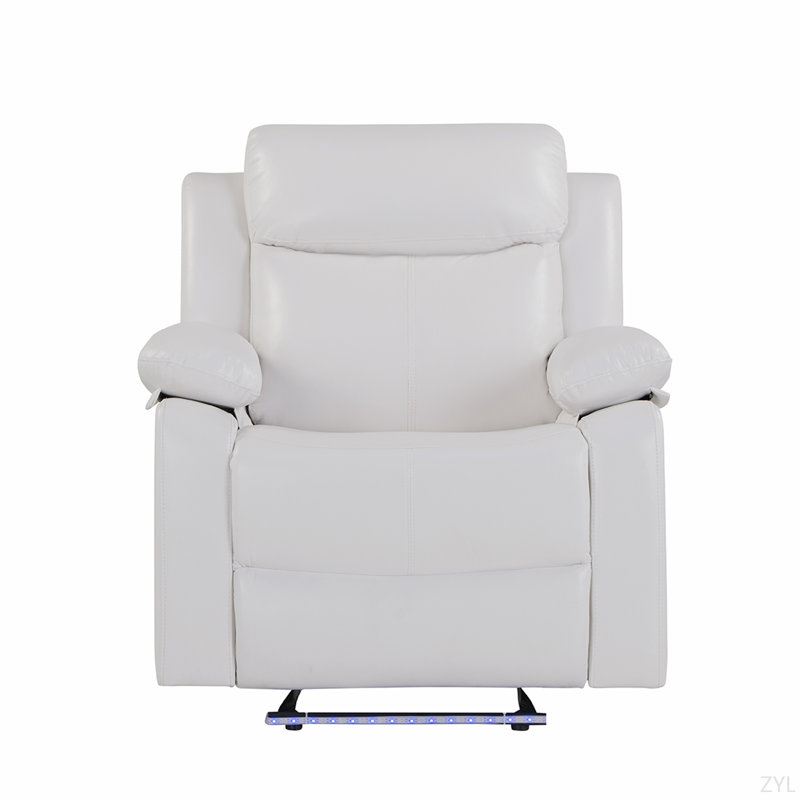Fauteuil inclinable avec lumière DEL, Blanc