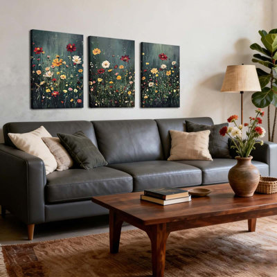 3 Piece Wrapped Canvas Wall Art