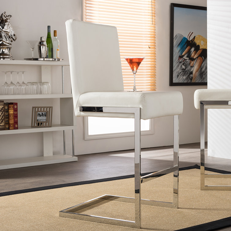 Deerfield Upholstered Counter Stool with Metal Frame
