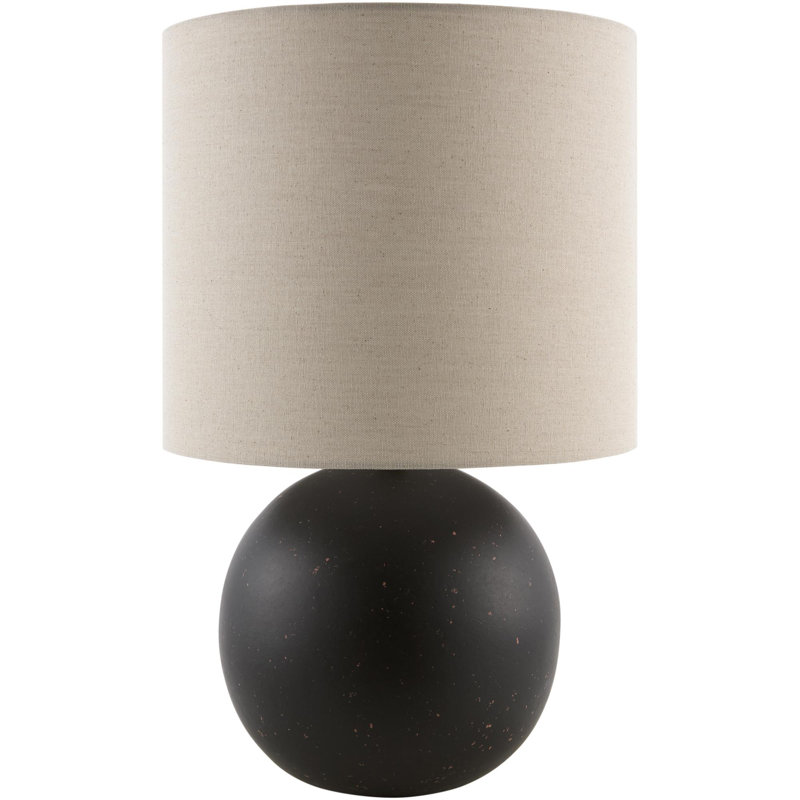 Lampe de table Coulson, Noir, Beige