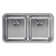 Lustertone 32.0625" L x 18.5" W Double Basin Undermount Kitchen Sink with Aqua Divide
