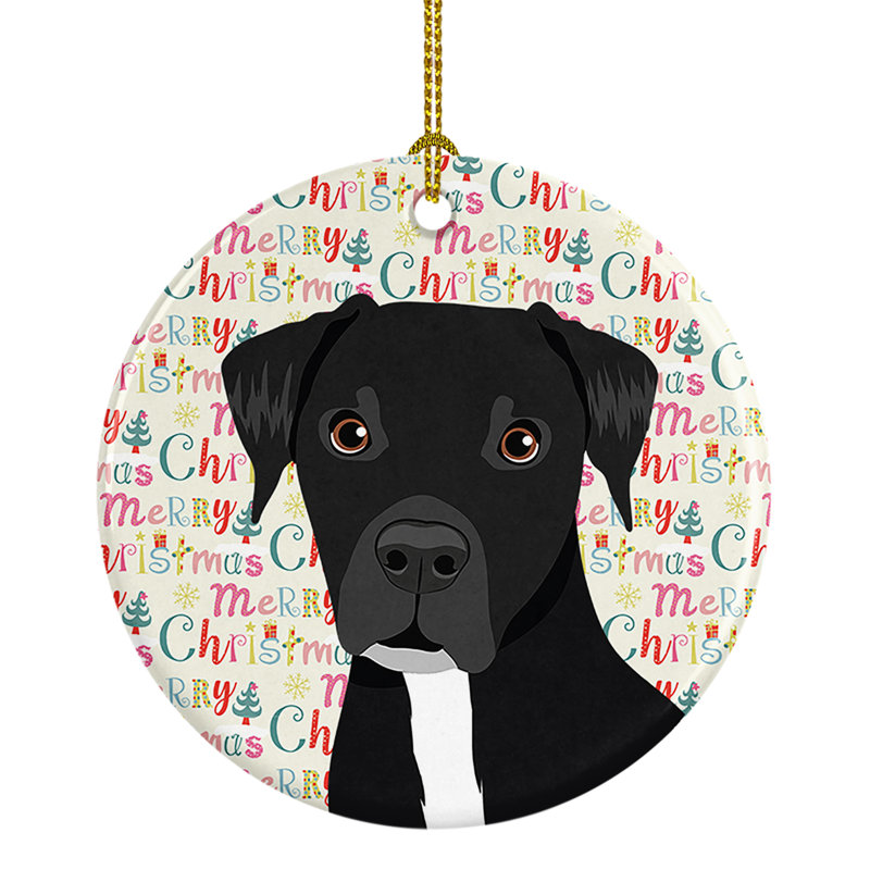 Ornement suspendu en céramique Pit Bull 1