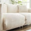 Oversized Loveseat Sofa With Sherpa Upholstery, Metal Legs, And 2 Pillows For Cozy Living Room Comfort-369115947