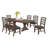 Aamina 6 - Person Extendable Trestle Dining Set-478906953-444185265