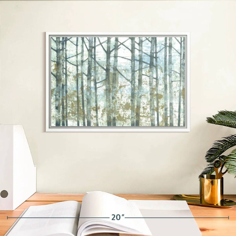 Brise de forêt, Cadre flottant blanc, 13 po x 9 po