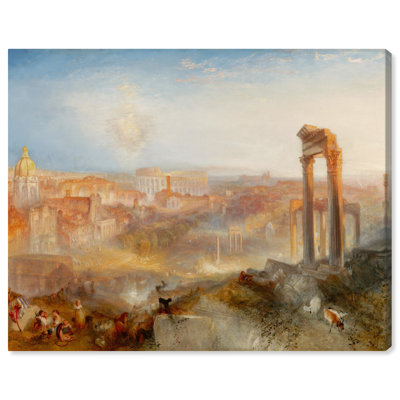 Art moderne classique sur toile, Campo Vaccino, Rome moderne