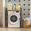 Étagère de rangement empilable laveuse-sécheuse 29,5 po, au-dessus de la laveuse et de la sécheuse pour la salle de lavage, la salle de bain, robuste, réglable en hauteur, épaisseur de paroi de 1,2 mm, capacité de 660 lb (noir, 29,5 po)