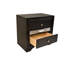 Table de chevet 2 tiroirs en noir pour la chambre à coucher - Bois avec tiroirs élégants, nombreux besoins de rangement-136492187