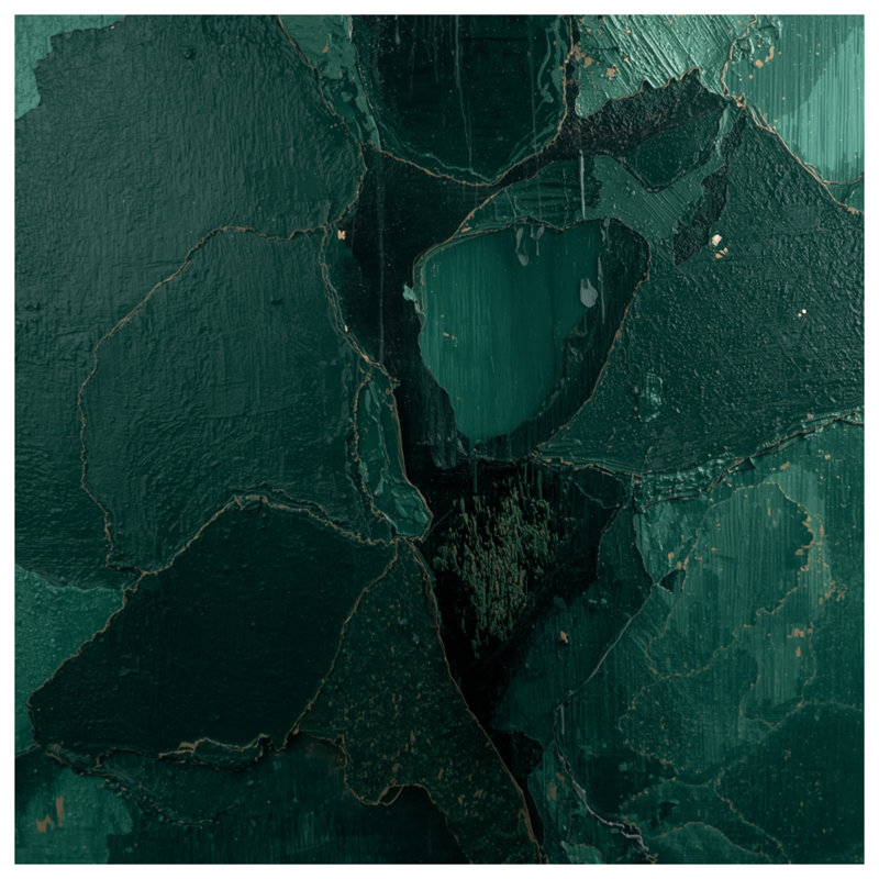 Housses de couette texturées vert craquelé, Grand lit