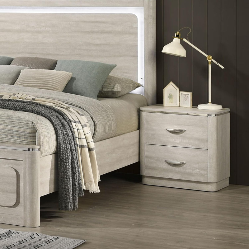 Cright 2-Drawer Nightstand