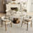 Amberly 53''/59'' Modern Round Dining Table With 360° Rotating Lazy Susan Kitchen Table For 4-10 People, One-step Installation-1711534789-1729406645