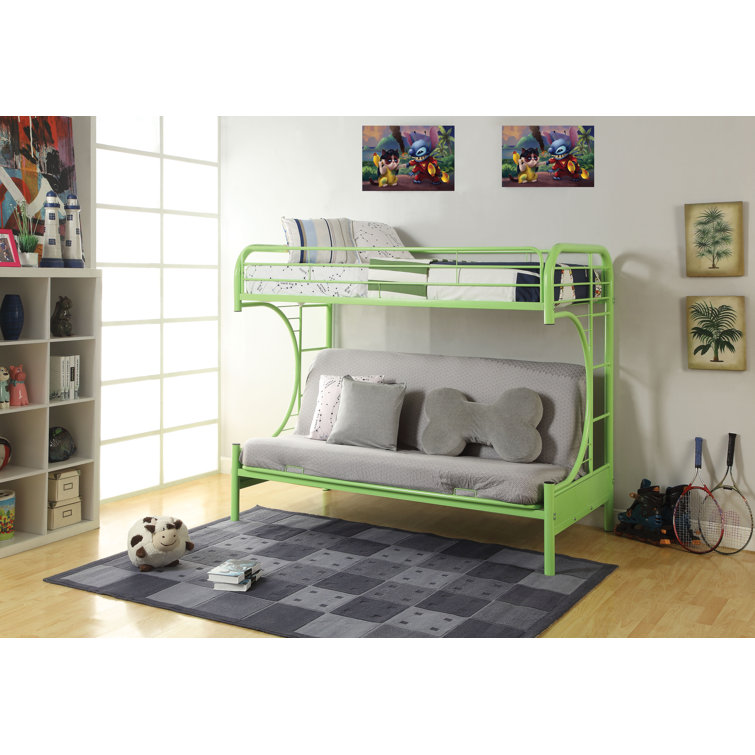 Alycea Futon Bunk Bed with Built-in Ladders
