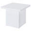 Table de bout blanche ultrabrillante