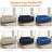 Full Sleeper Sofa with 4" Memory Foam Mattress & Nailhead Trim-1280217041-1280214888