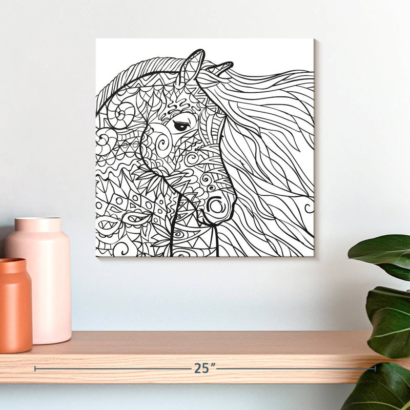 Cheval glamour Crowle, H 16 po x l 16 po