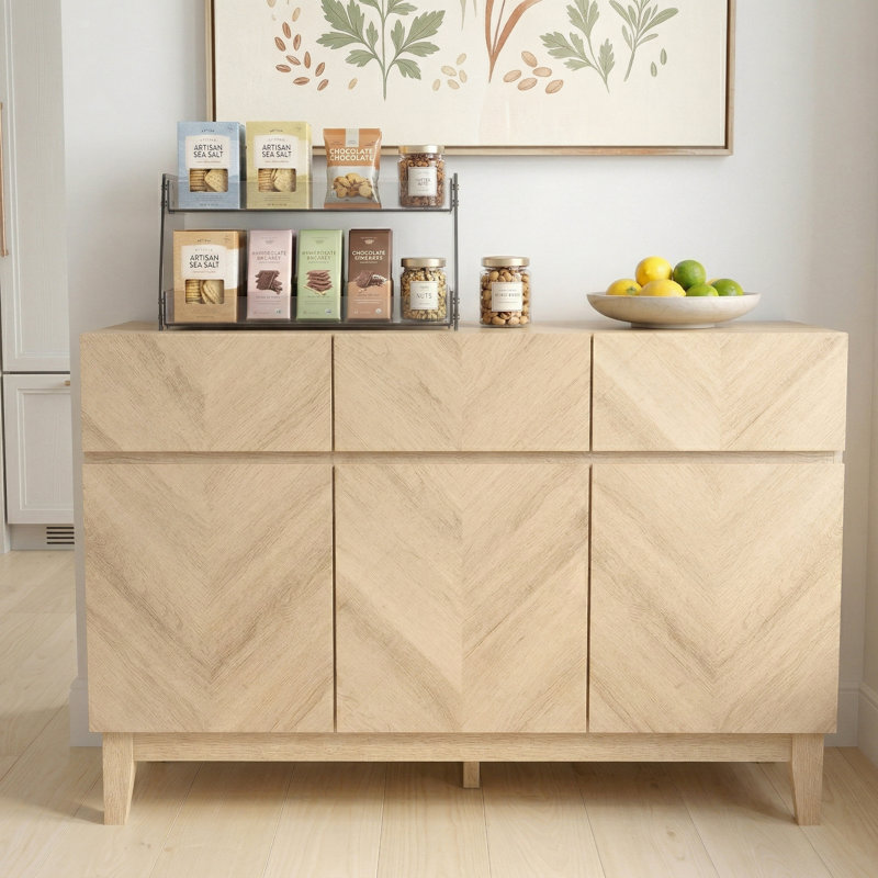 Cartwright Hanwell 3 Door 3 Drawer Sideboard, Oslo Oak