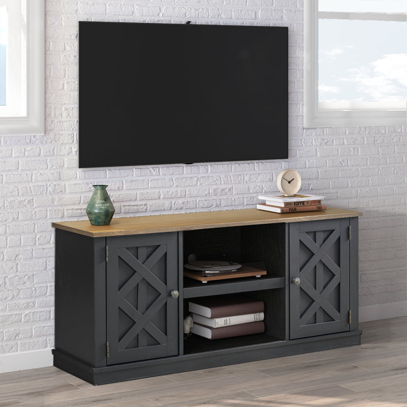Beatrix Unfinished TV Stand for TVs up to 70", Charcoal, 54" W