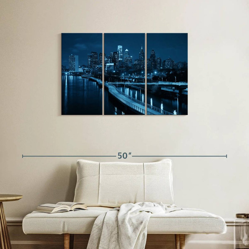 Horizon urbain de Sireci, Philadelphie, H 24 po x l 38 po