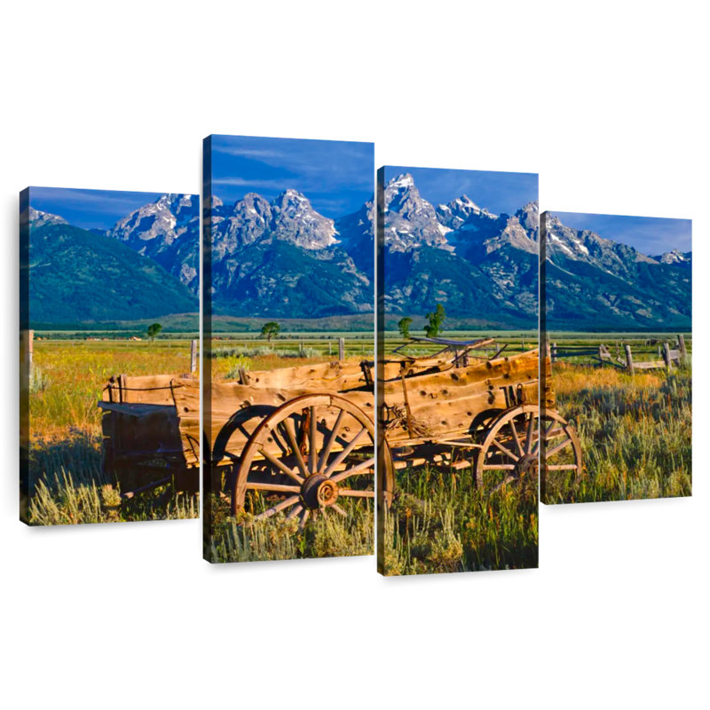Wagon à Grand Teton, H 27 po x l 43 po