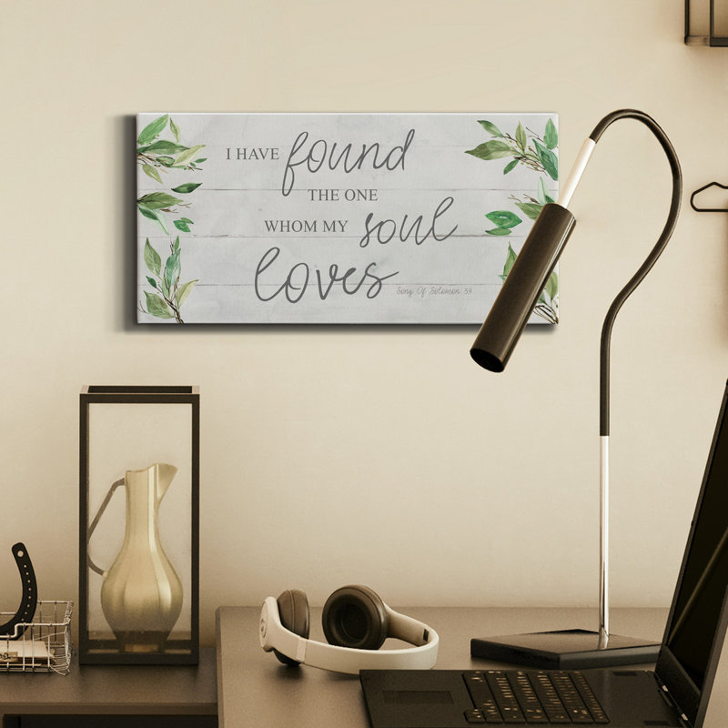 Soul Loves - impression sur toile tendue, H 16 po x l 8 po x P 1 po