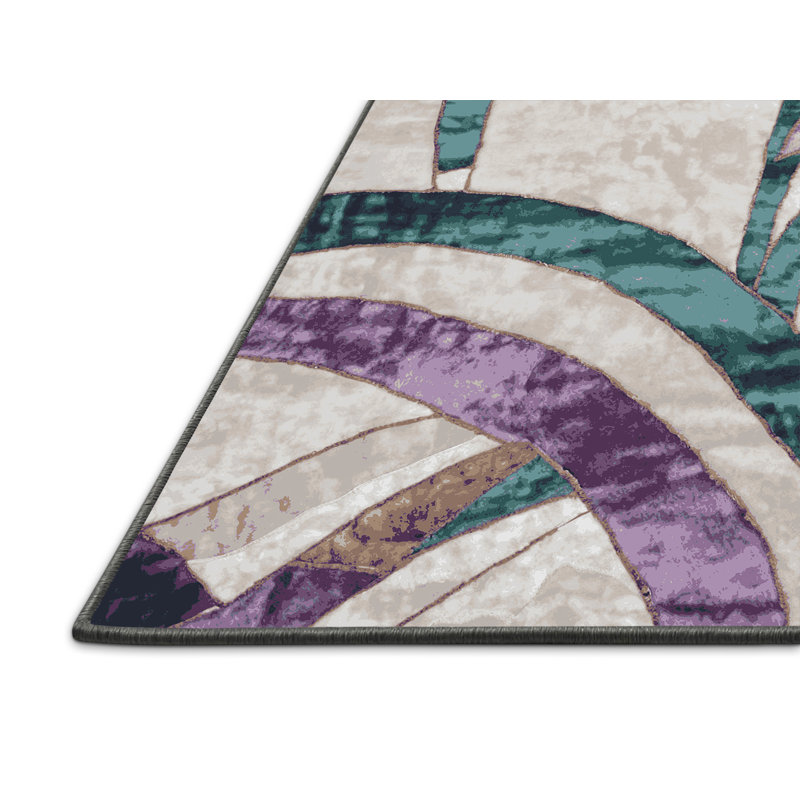 Tapis gris soyeux et moelleux, Carré 3 pi