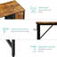 Bureau d'ordinateur 47 pouces avec 4 tiroirs en tissu, bureau d'étude réversible pour bureau à domicile
