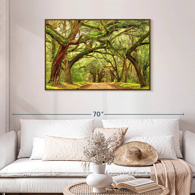 Charleston Oak Forest, Cadre flottant noyer, 43 po x 29 po