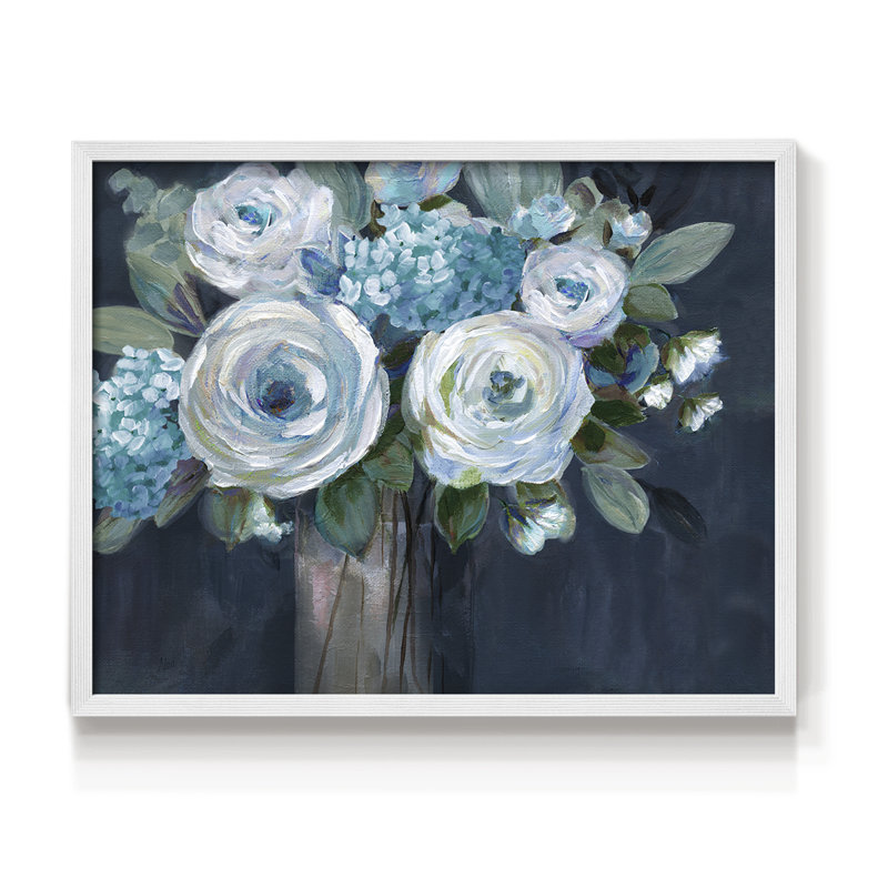 Midnight Blues - Imprimé encadré - Restickable, H 22 po x l 28 po, Blanc