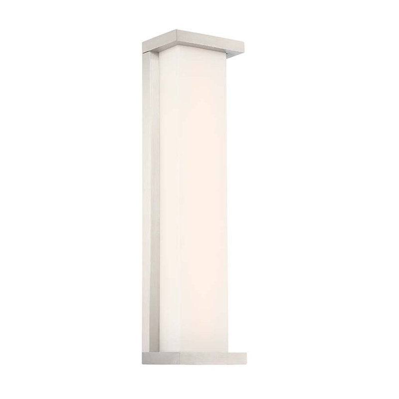 Forontenac LED Wall Light, Stainless Steel, 20" H x 5.5" W x 3.5" D