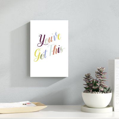 «Be Yourself II», art textuel sur toile