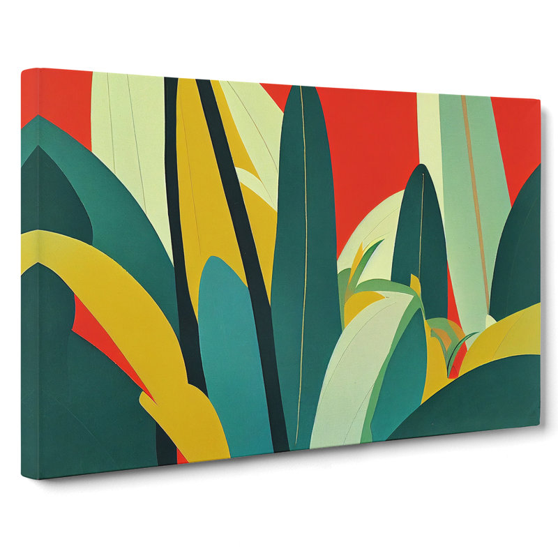 Deco Jungle Vol.2 - Wrapped Canvas Print, 40cm H x 60cm W x 3cm D